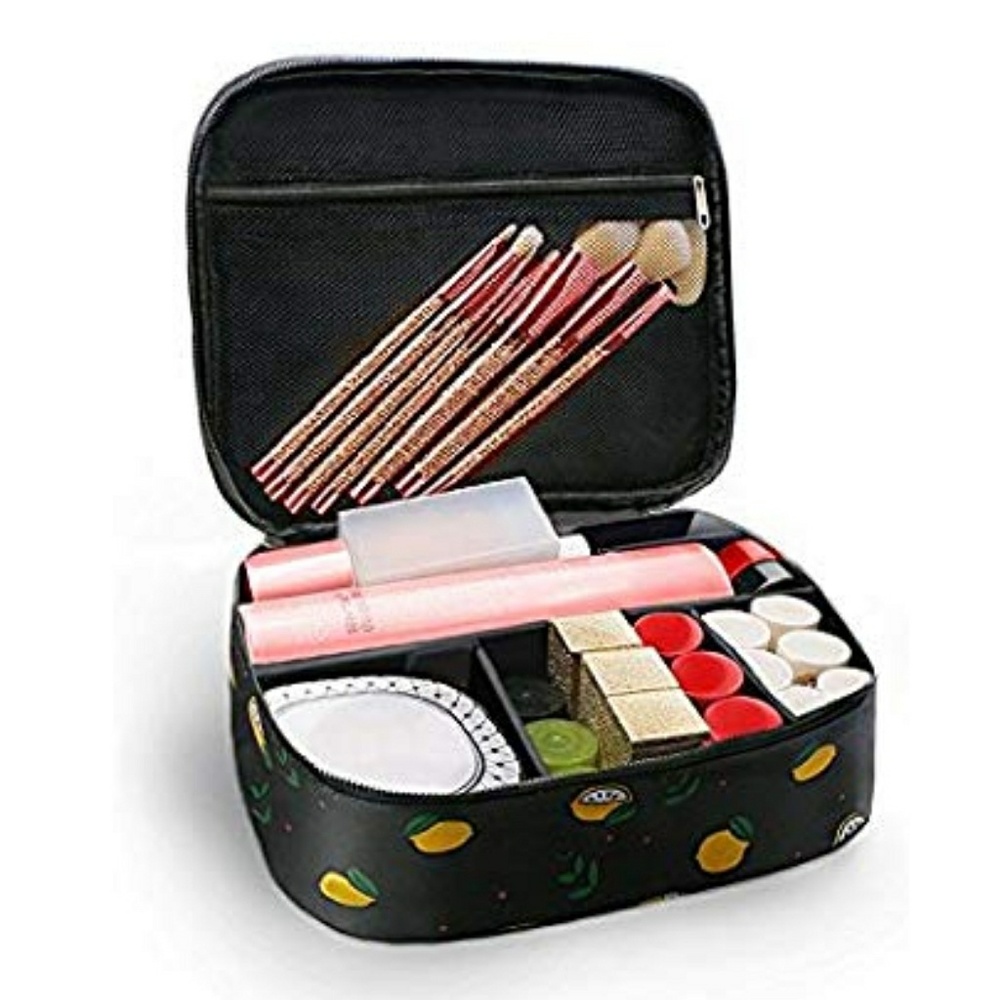 Cosmetic travel bag makeup organizer